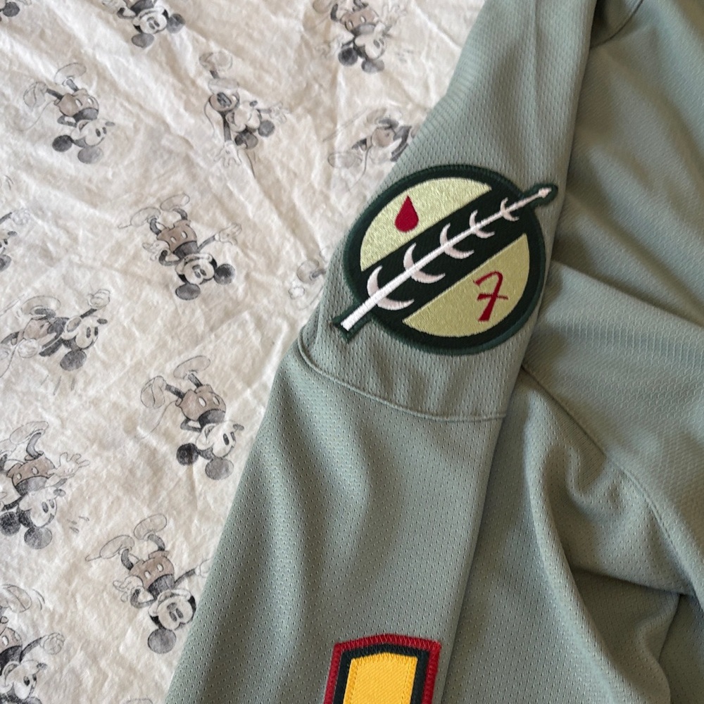 Mandalorian Mercs Gray and Yellow Jersey - Picture 3 of 5